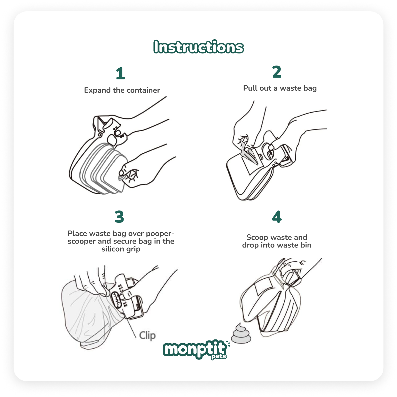 How to Use the MonPtit Pets Pooper Scooper – Step-by-Step Instructions