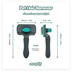 Monptit Pets Slicker Brush dimensions and weight – lightweight and easy to carry
