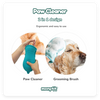 2-in-1 paw cleaner flipped as grooming brush for dog washing – Monptit Pets demo